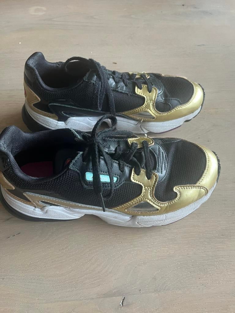 Adidas Falcon sneakers zwart goud maat 40, Zwart, Ophalen of Verzenden, Sneakers of Gympen, Gedragen