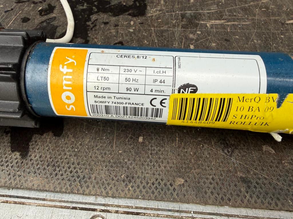 Somfy Buismoter 8 nm rolluiken, Ophalen of Verzenden, Zo goed als nieuw, Elektrisch