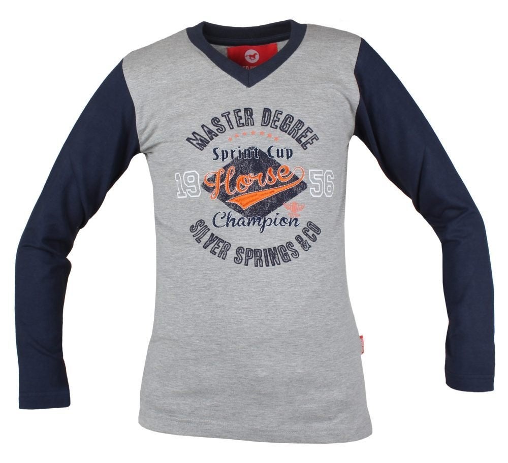 Grijs/blauw Red Horse Clifton jongens shirt maat 140, Met stretch, Ampèrestraat 15-178013PT Zwolle, Kinderen, Dressuur