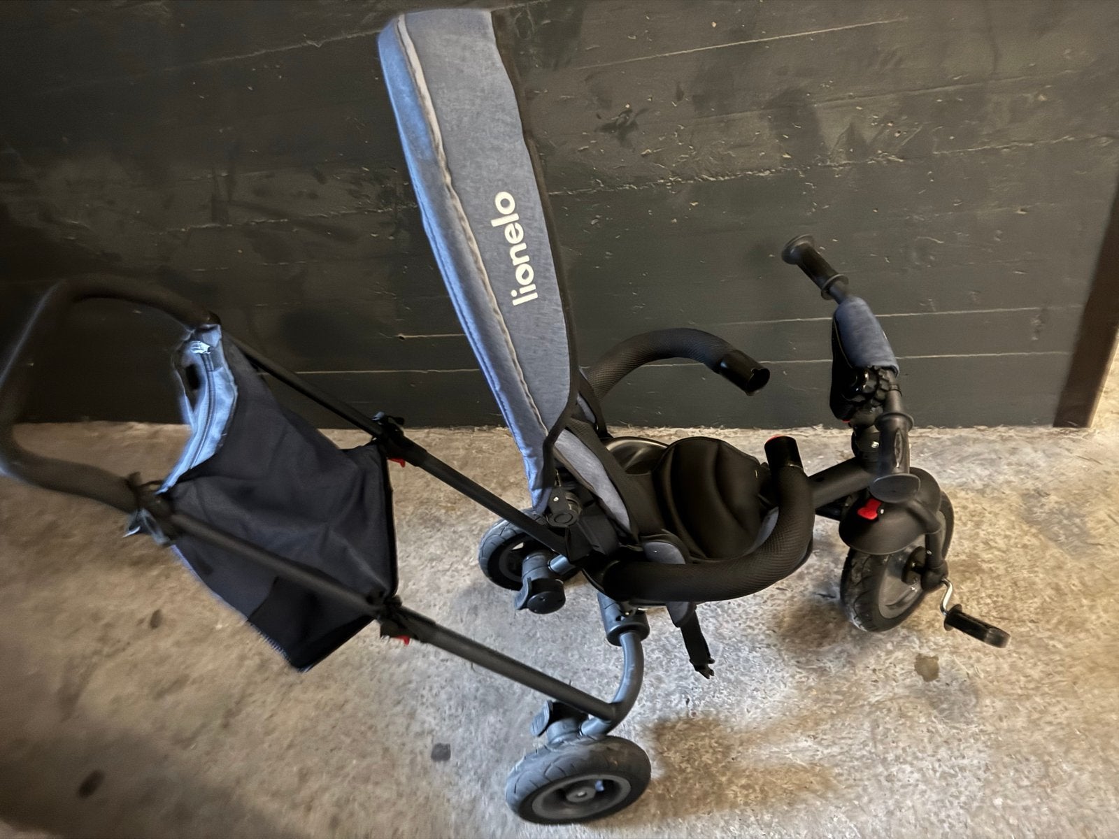Lionelo 2-in-1 Wandelwagen Fiets met Voetondersteuner, Ophalen, Gebruikt, Combiwagen, Overige merken