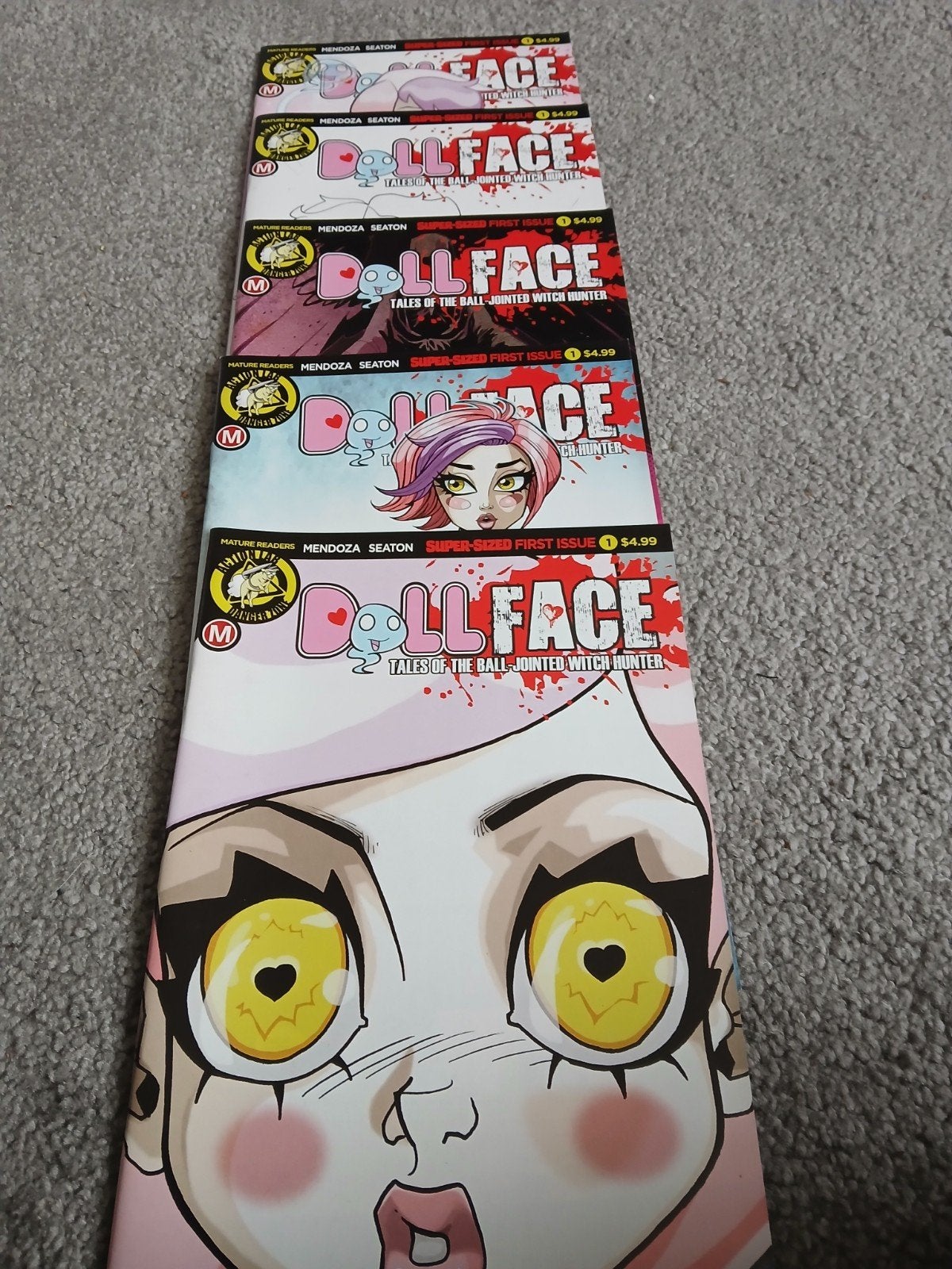 Dollface Comics - nummer 1 variaties, Boeken, Strips | Comics, Amerika, Mendoza, Seaton, Complete serie of reeks, Ophalen of Verzenden