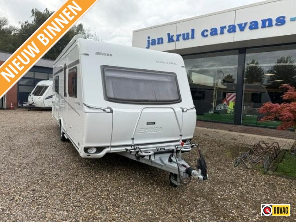 Eriba Nova GL 480 luifel voortent schotel, Rondzit, Bedrijf, 2 aparte bedden, Eriba