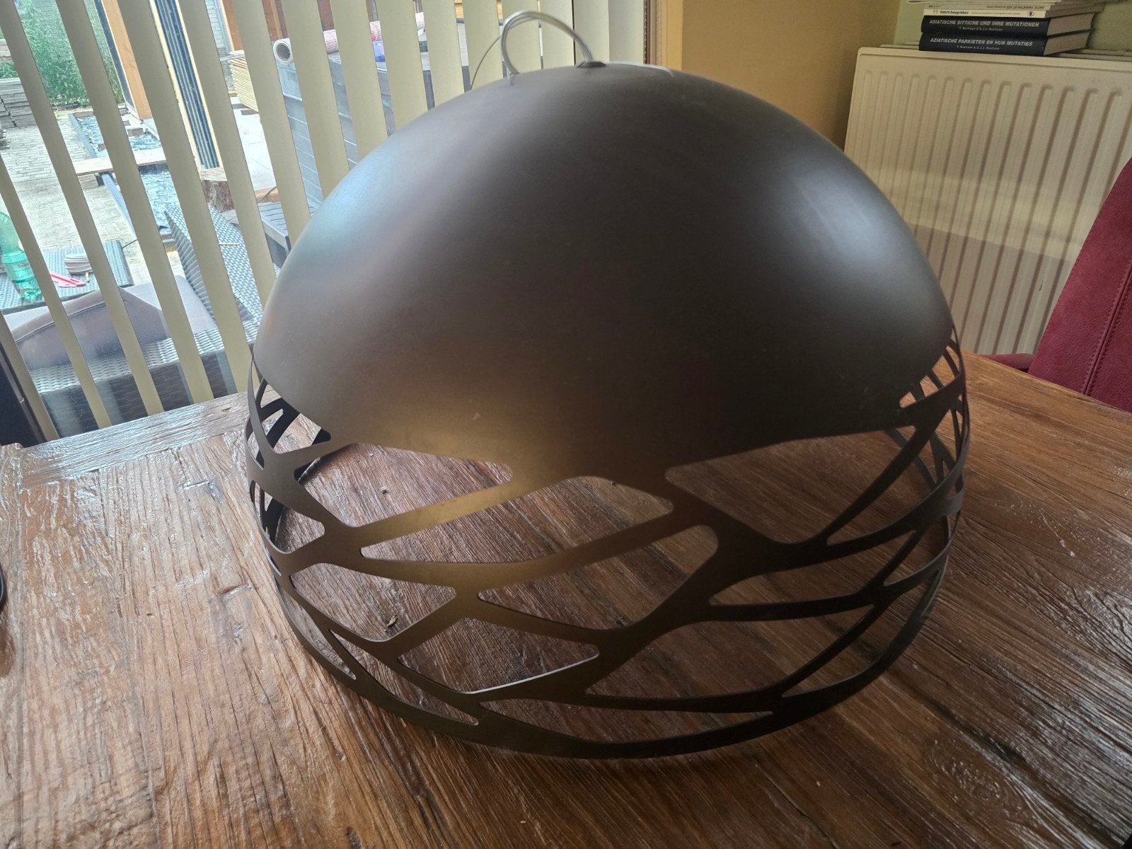 Kelly Dome lamp, 60 cm, brons, Ophalen of Verzenden, Zo goed als nieuw, Extra large of groter