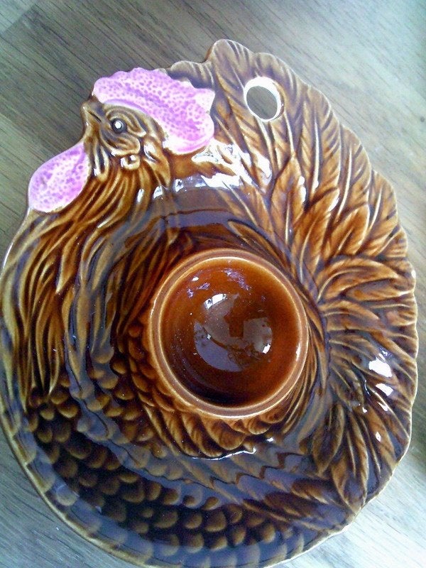 Vintage eierschaaltjes "eierdop" 4x= 1 koop VASTE PRIJS, Antiek en Kunst, Curiosa en Brocante, Ophalen of Verzenden