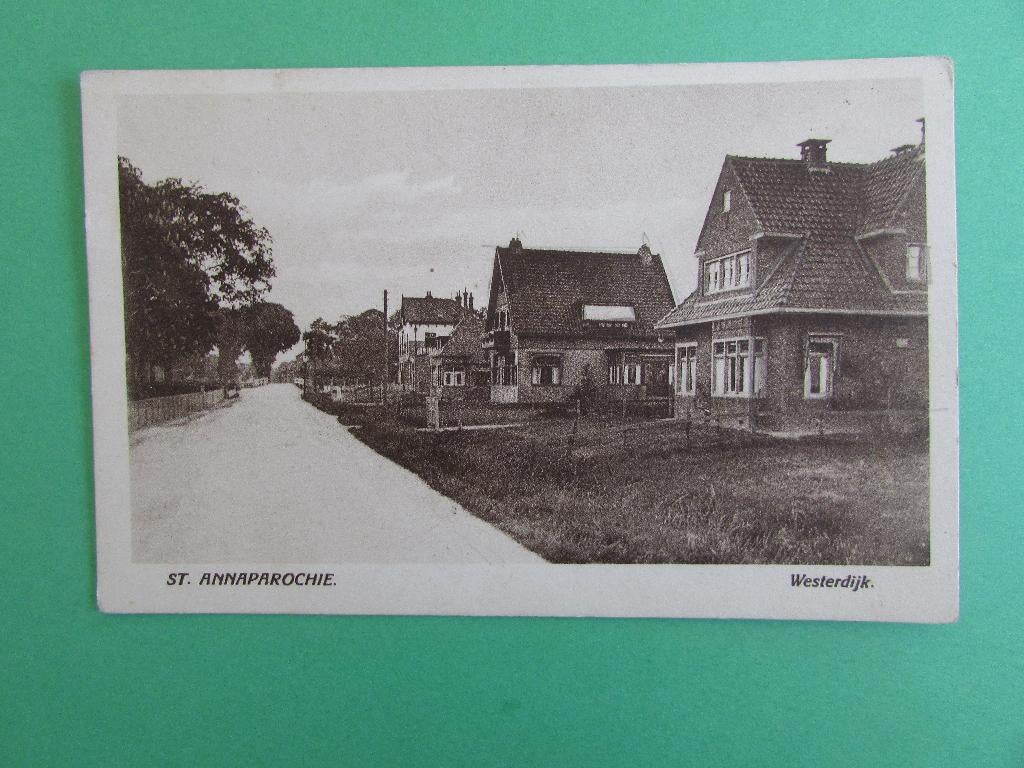 St. Annaparochie - Westerdijk 1927, Ophalen of Verzenden, 1920 tot 1940, Gelopen, Friesland