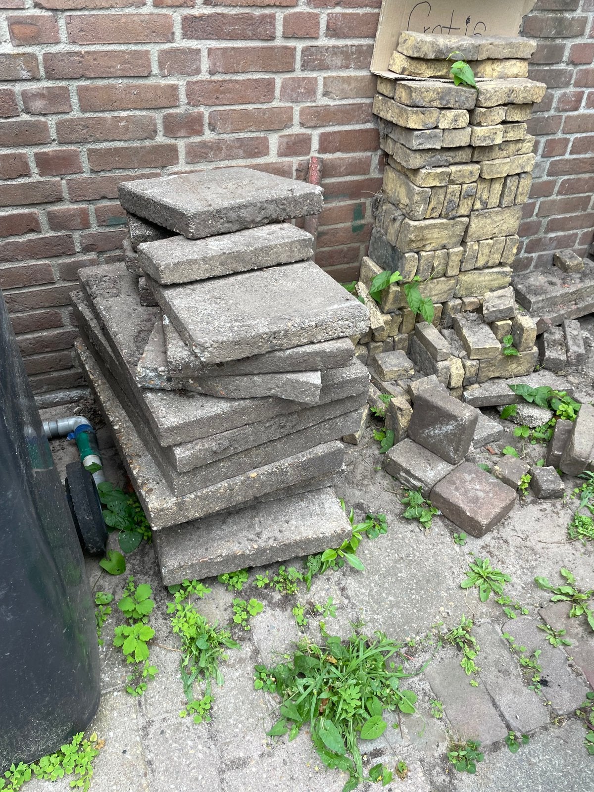 Tegel tuin, Ophalen of Verzenden, Gebruikt, Beton, Terrastegels