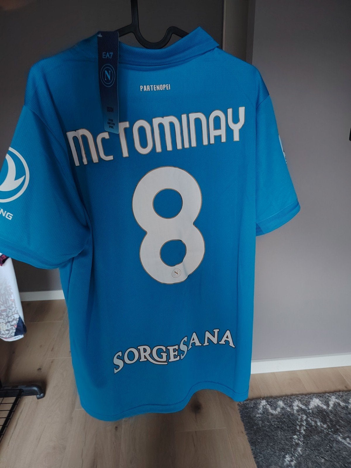SSC Napoli Thuisshirt 26/27 - McTominay #8, Maat 52/54 (L), Blauw, Ophalen of Verzenden, Voetbal