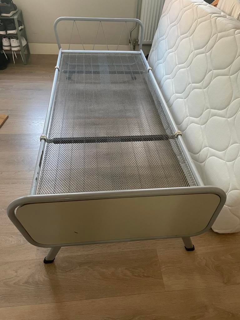 Vintage bed, Ophalen, Gebruikt, Eenpersoons, 80 cm