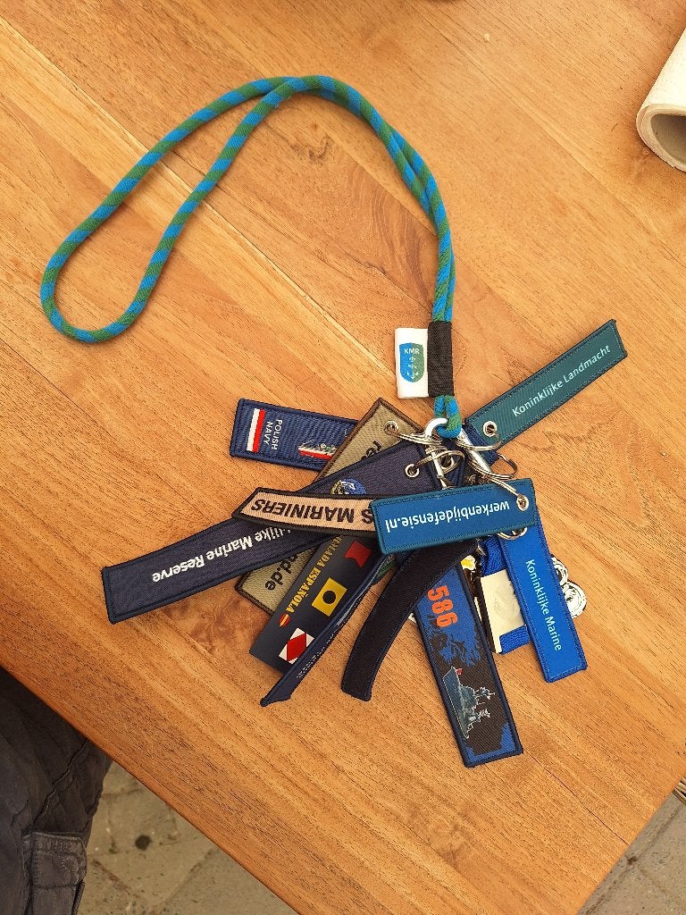 19 sleutelhangers defensie, Verzamelen, Ophalen of Verzenden, Nieuw, Overige typen