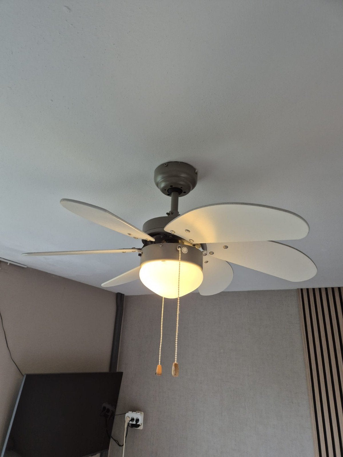 Plafondventilator 80cm, Witgoed en Apparatuur, Ophalen, Zo goed als nieuw, Plafondventilator