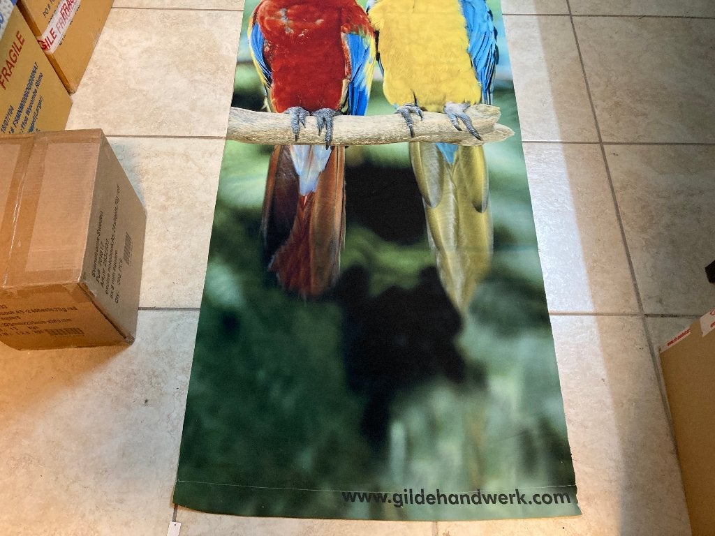 ✅ Decoratie doeken Papegaai / Ara 200x70cm NIEUW, Ophalen of Verzenden, Nieuw