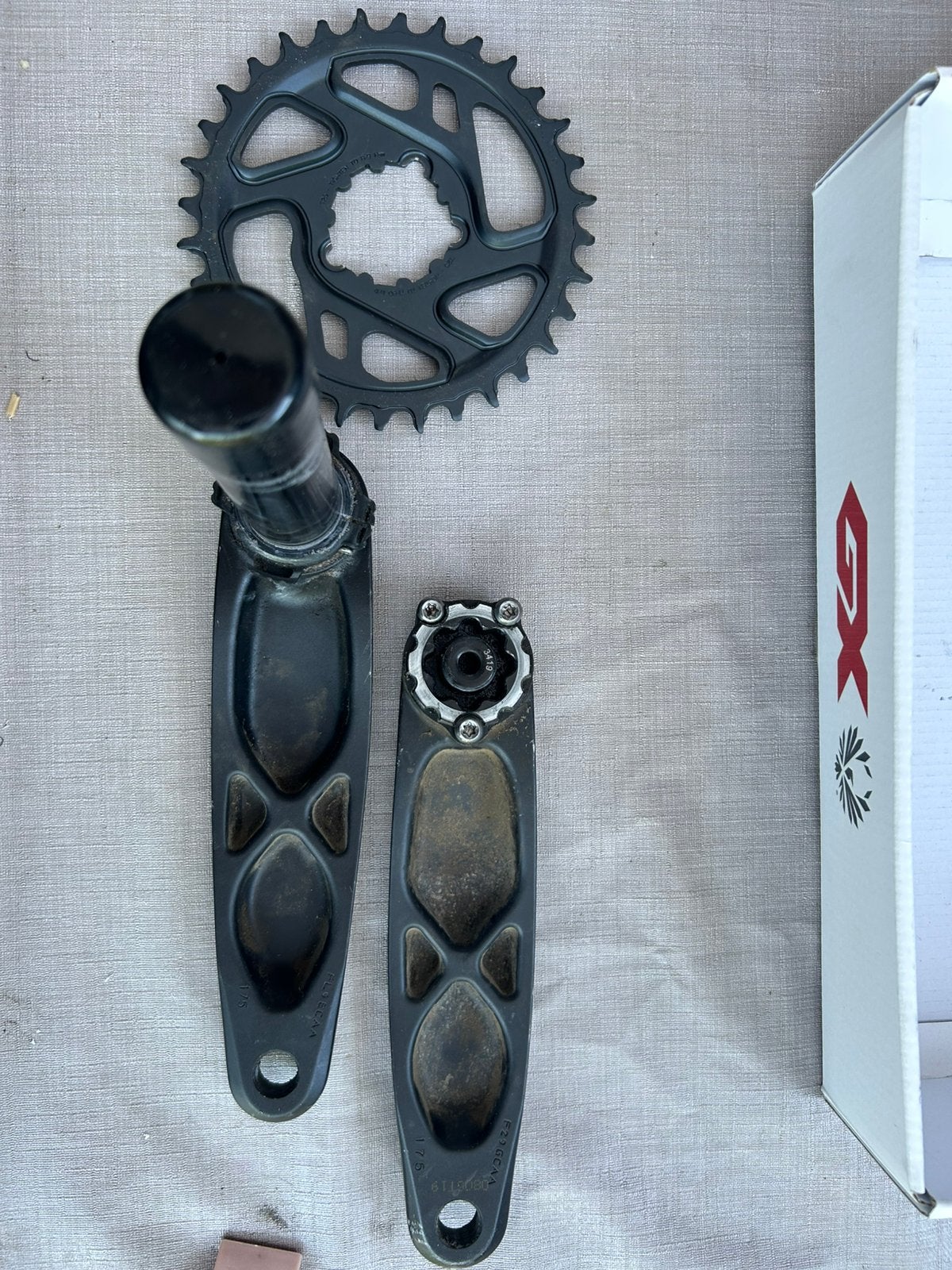 Sram GX eagle crankstel, Crankstel of Pedalen, Gebruikt, Ophalen of Verzenden, Aluminium