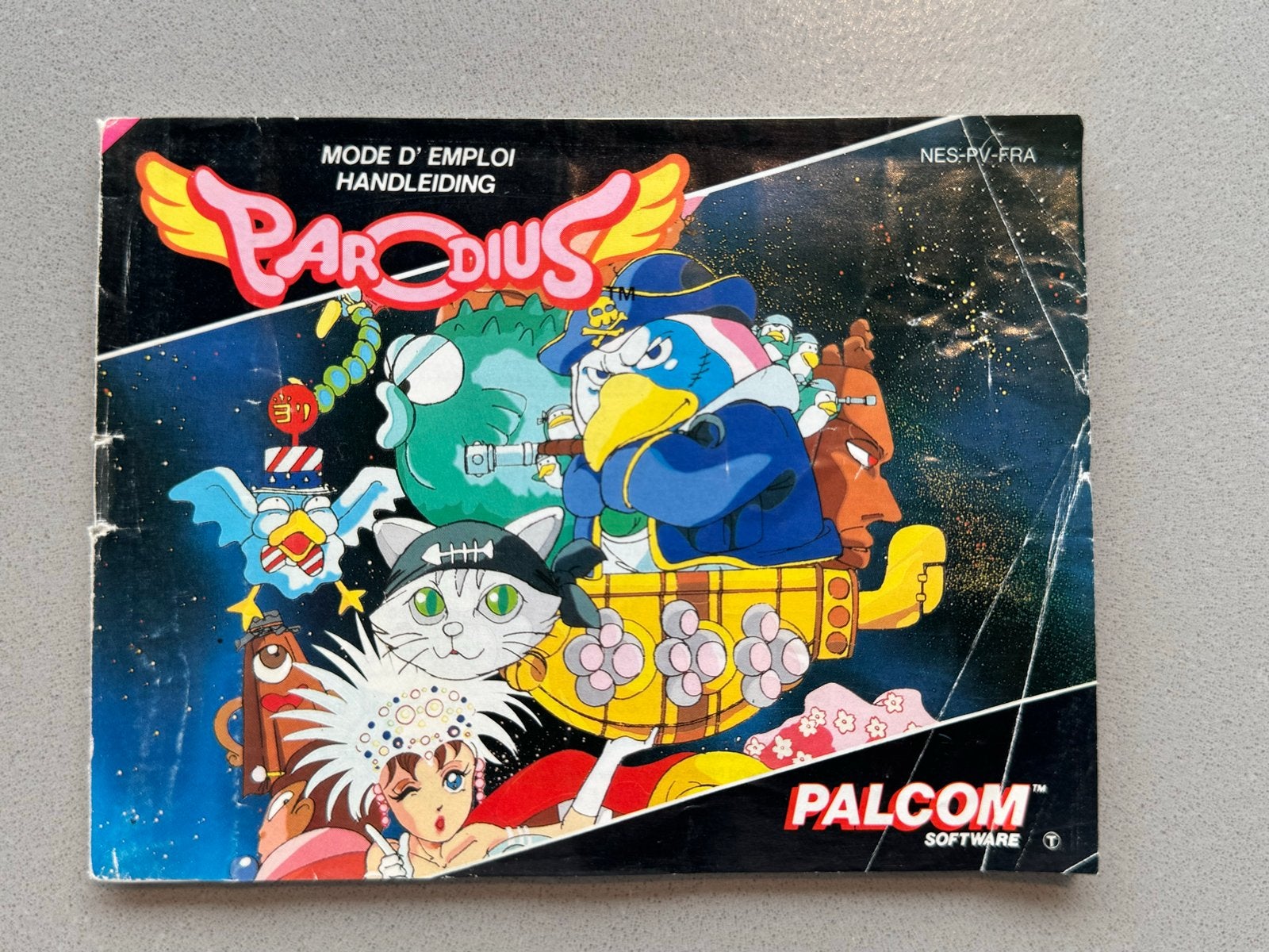 Parodius Handleiding NES (Palcom Software), Spelcomputers en Games, Games | Nintendo NES, Gebruikt, Shooter, 1 speler, Ophalen of Verzenden