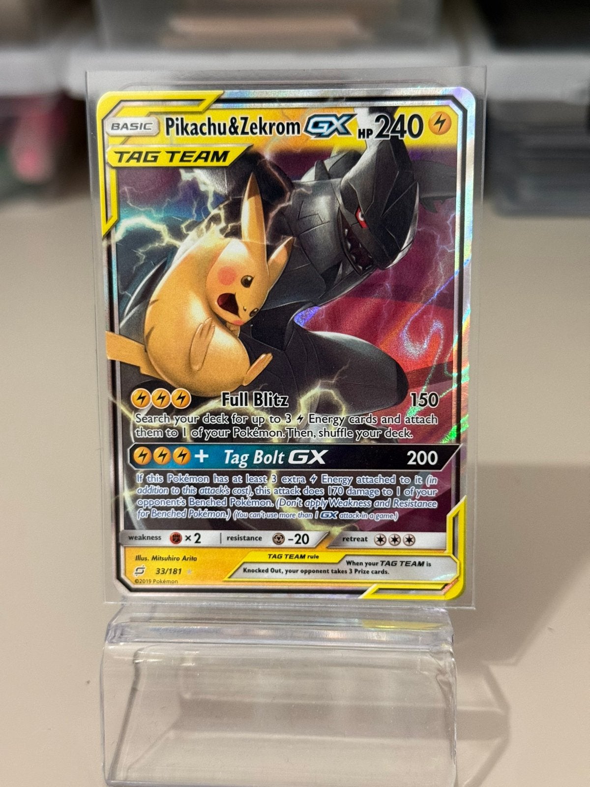 Pikachu & Zekrom GX Team Up 33/181 Pokemon, Ophalen of Verzenden, Nieuw