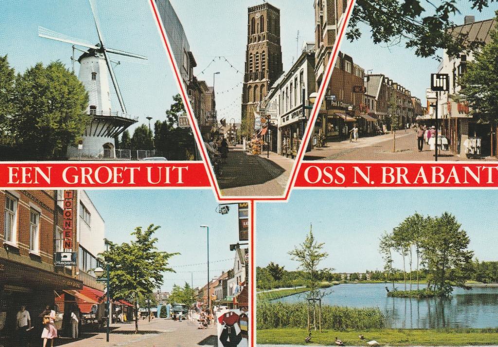OSS Molen Centrum Kerk Vijver Groeten, Verzenden, 1980 tot heden, Ongelopen, Noord-Brabant