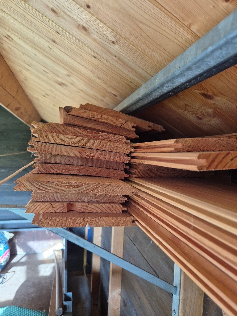Douglas planken veer en groef, Doe-het-zelf en Verbouw, Hout en Planken, Ophalen, Minder dan 25 mm, Nieuw, 200 tot 250 cm