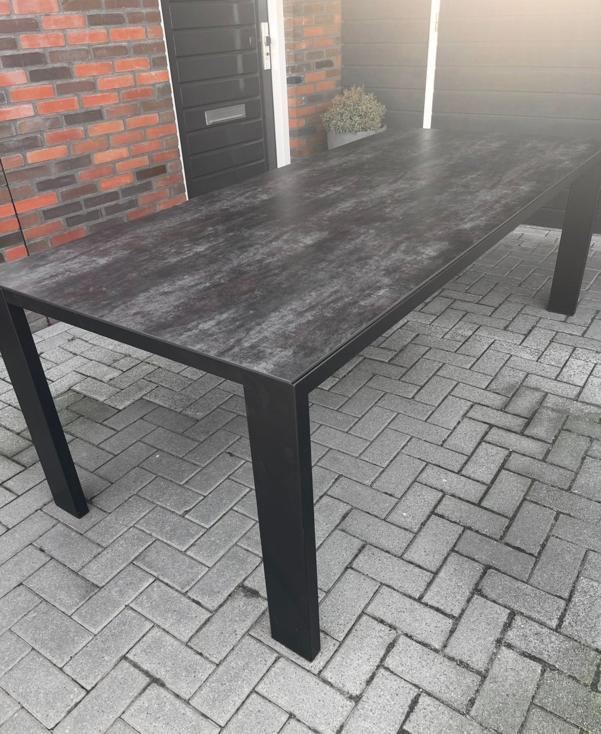 Bert plantagie Eettafel oxido darknight, Ophalen, 200 cm of meer, 50 tot 100 cm, Zo goed als nieuw