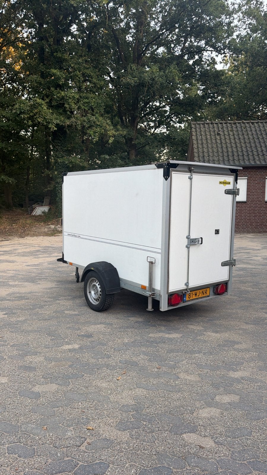 Humbaur gesloten aanhangwagen - Ideaal voor transport, Auto diversen, Aanhangers en Bagagewagens, Ophalen, Gebruikt