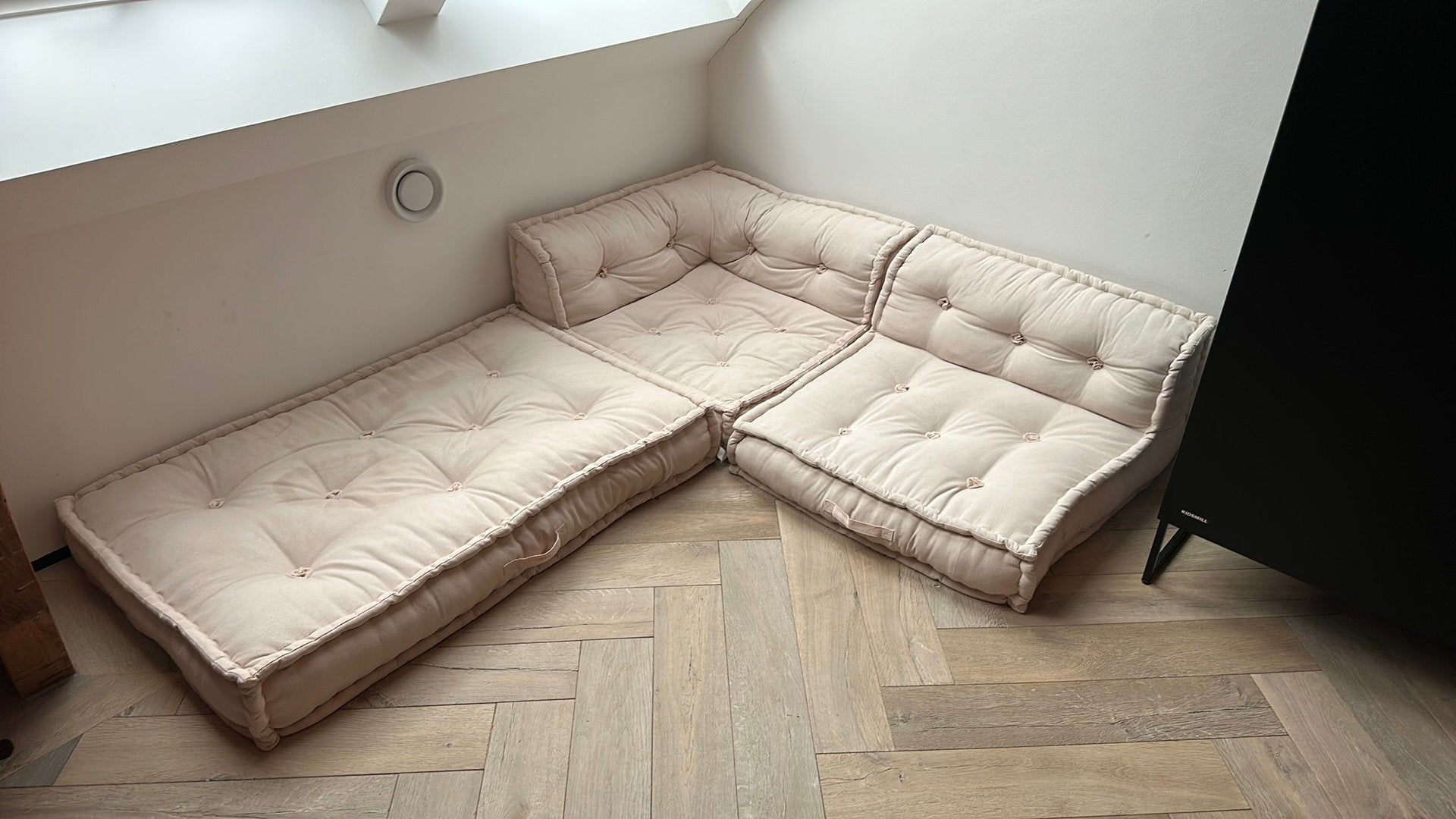 Sklum zitbank / lounge bankje in 3 delen, Ophalen, 150 tot 200 cm, Hoekbank, 75 tot 100 cm