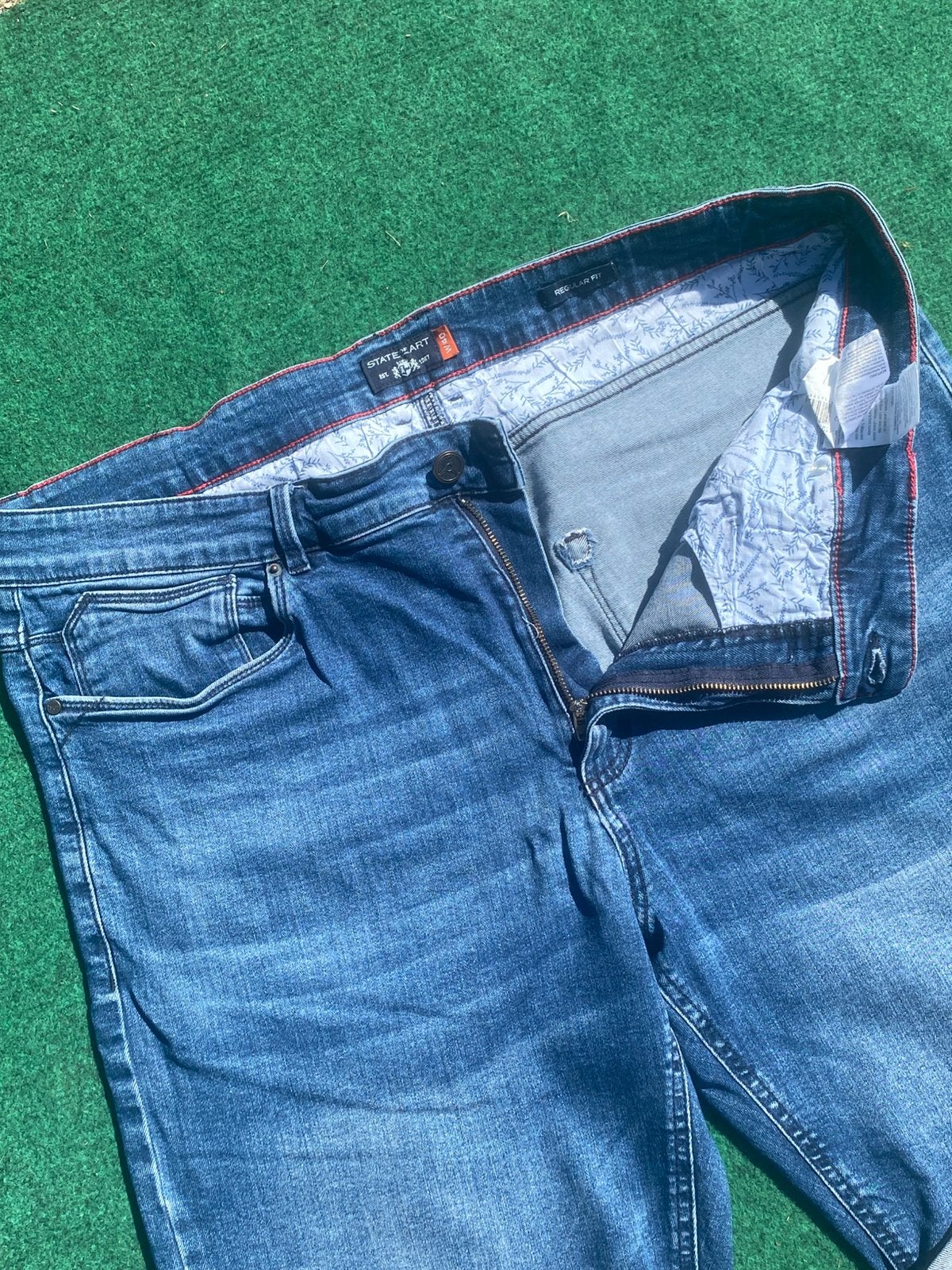 State of Art korte spijkerbroek broek jeans W40, Blauw, ., Ophalen of Verzenden, Zo goed als nieuw