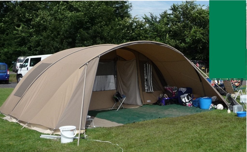 Falco Steenarend 5800, 2 slaapcabines dus 4 pers, Caravans en Kamperen, Tenten, Ophalen, Gebruikt, Tot en met 4