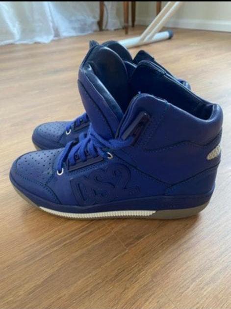 Leren dames sneakers, Dsquared, Gucci, Nike Jordan model, 36, Ophalen of Verzenden, Zo goed als nieuw, Zwart, Sneakers of Gympen