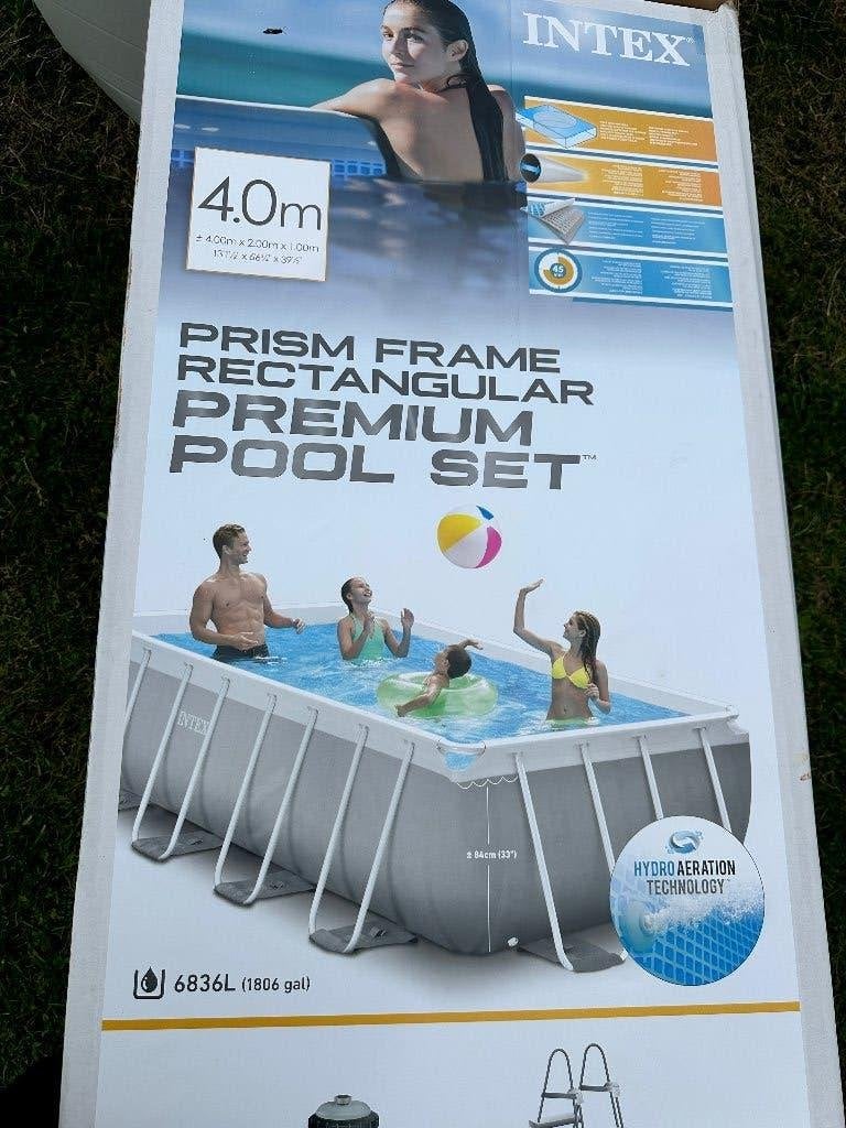 Intex zwembad 4x2x1, 120 cm of meer, 200 tot 300 cm, Ophalen of Verzenden, Zo goed als nieuw