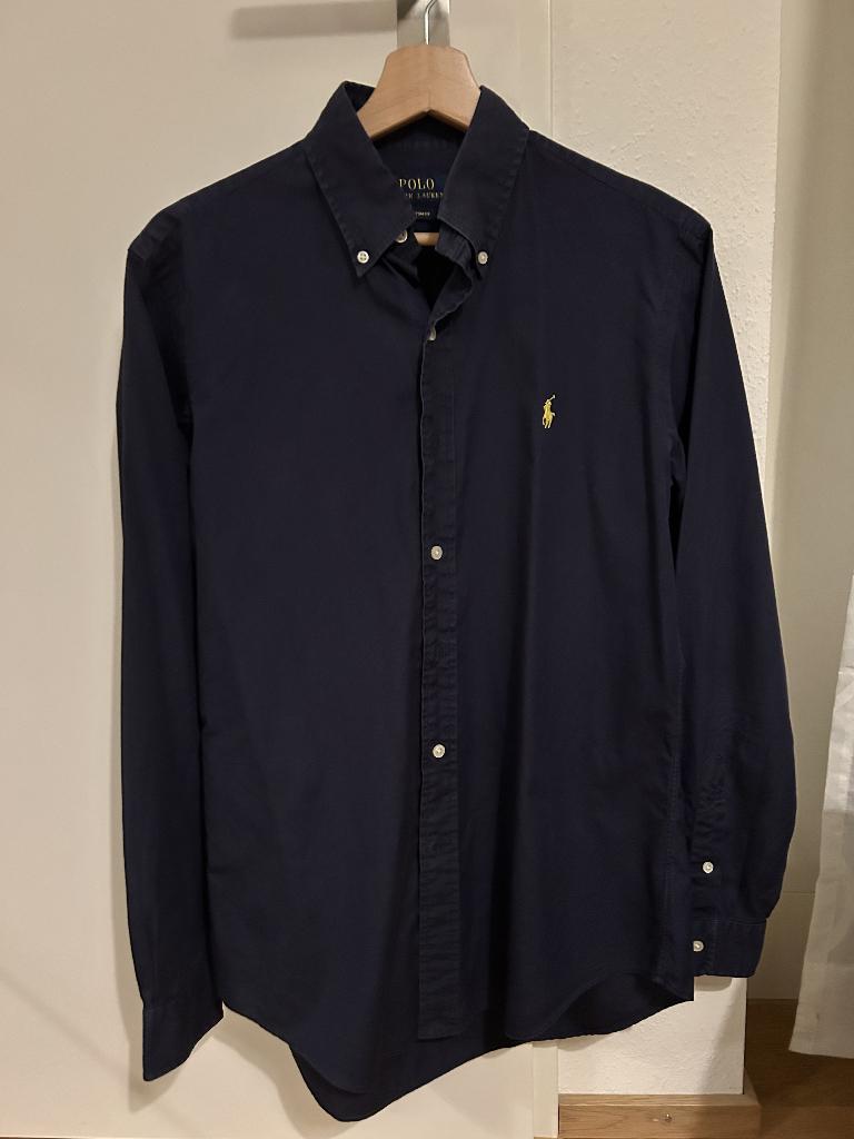 Originele Polo Ralph Lauren herenoverhemd, Kleding | Heren, Polo's, Ophalen, Blauw, Maat 46 (S) of kleiner, Polo Ralph Lauren