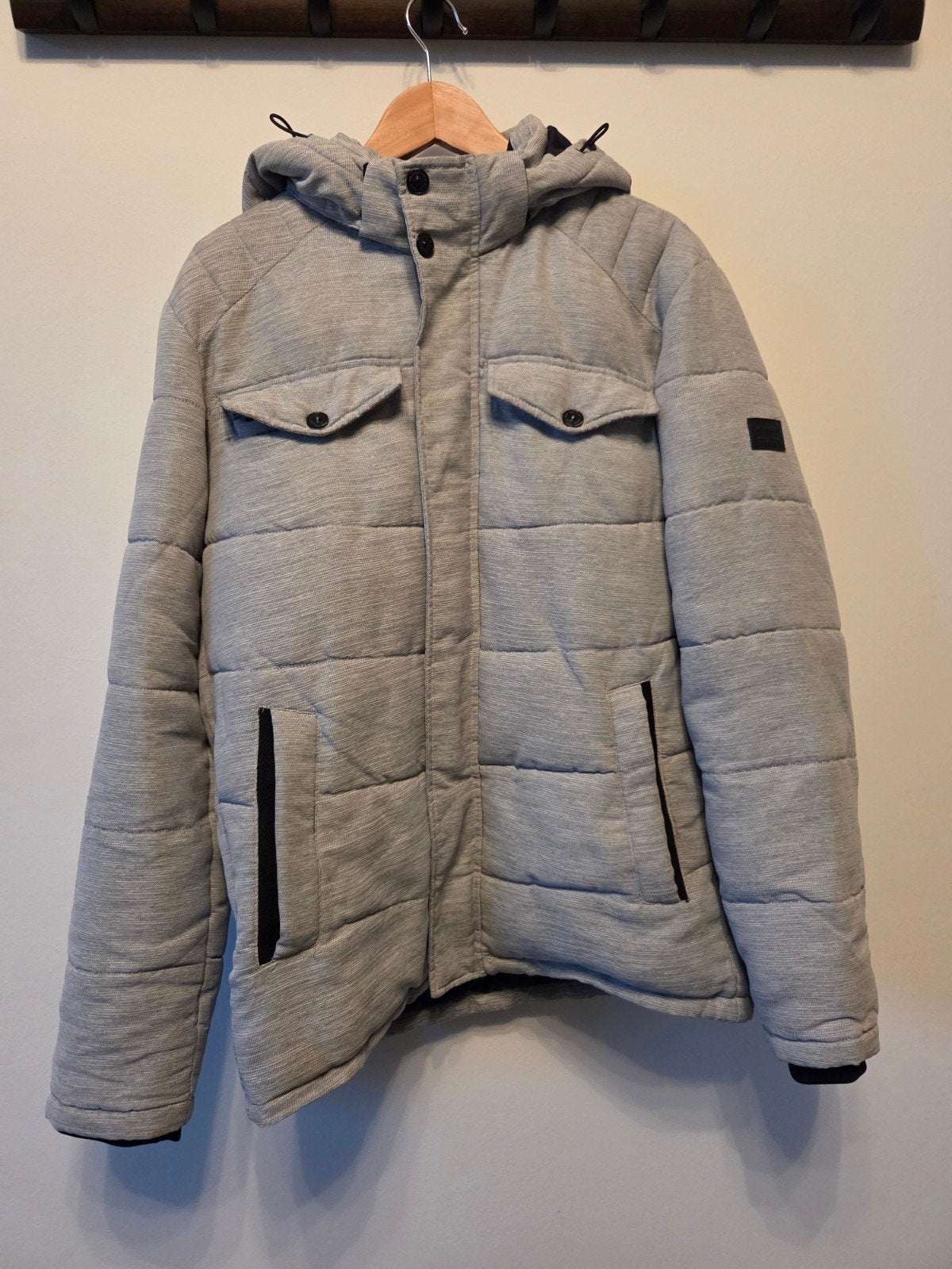 Jack & Jones winterjas maat L, Maat 52/54 (L), Ophalen of Verzenden, Zo goed als nieuw, Grijs