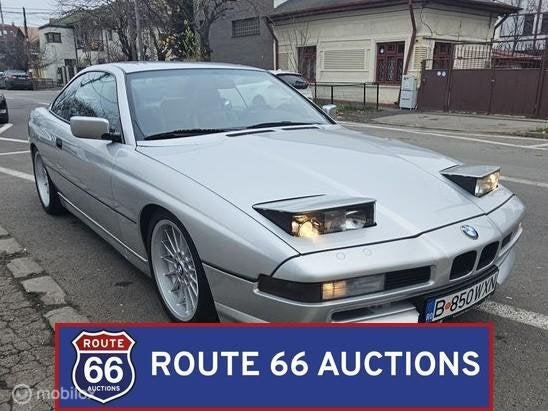 BMW 850i | 1990 | Route 66 Auctions, Auto's, Overige carrosserieën, Zwart, Bedrijf, Handgeschakeld