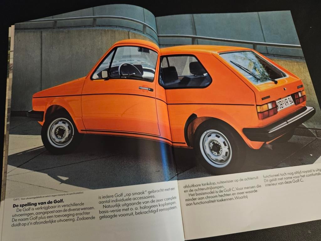 Brochure Volkswagen Golf 1982 incl GTI, Ophalen of Verzenden, Zo goed als nieuw, Volkswagen