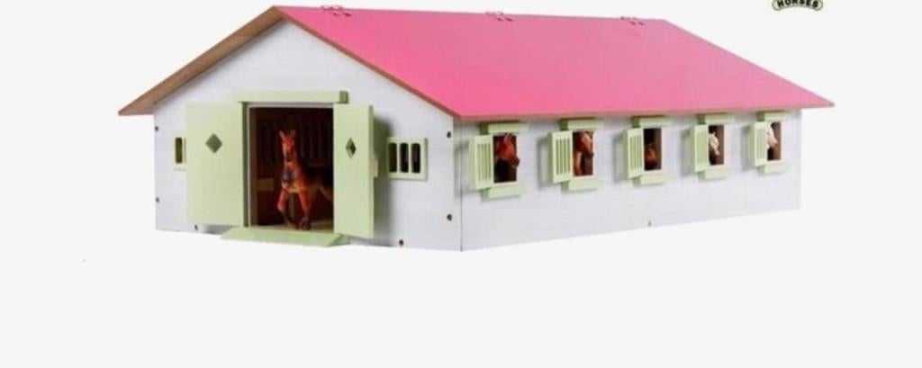 Kids Globe paardenstal, Ophalen, Gebruikt, Poppenhuis