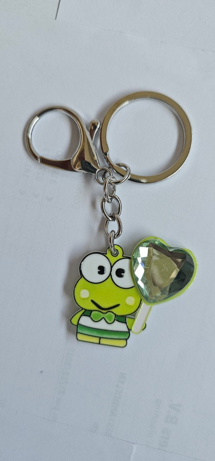 Leuke Keroppi sleutelhanger met hartje, Ophalen of Verzenden, Nieuw, Knuffel of Figuurtje
