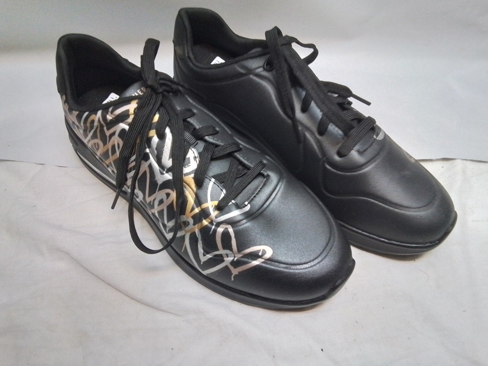 Skechers D'Lites 4.0 Sneakers Zwart met Hartjes ,40 nieuw, Ophalen of Verzenden