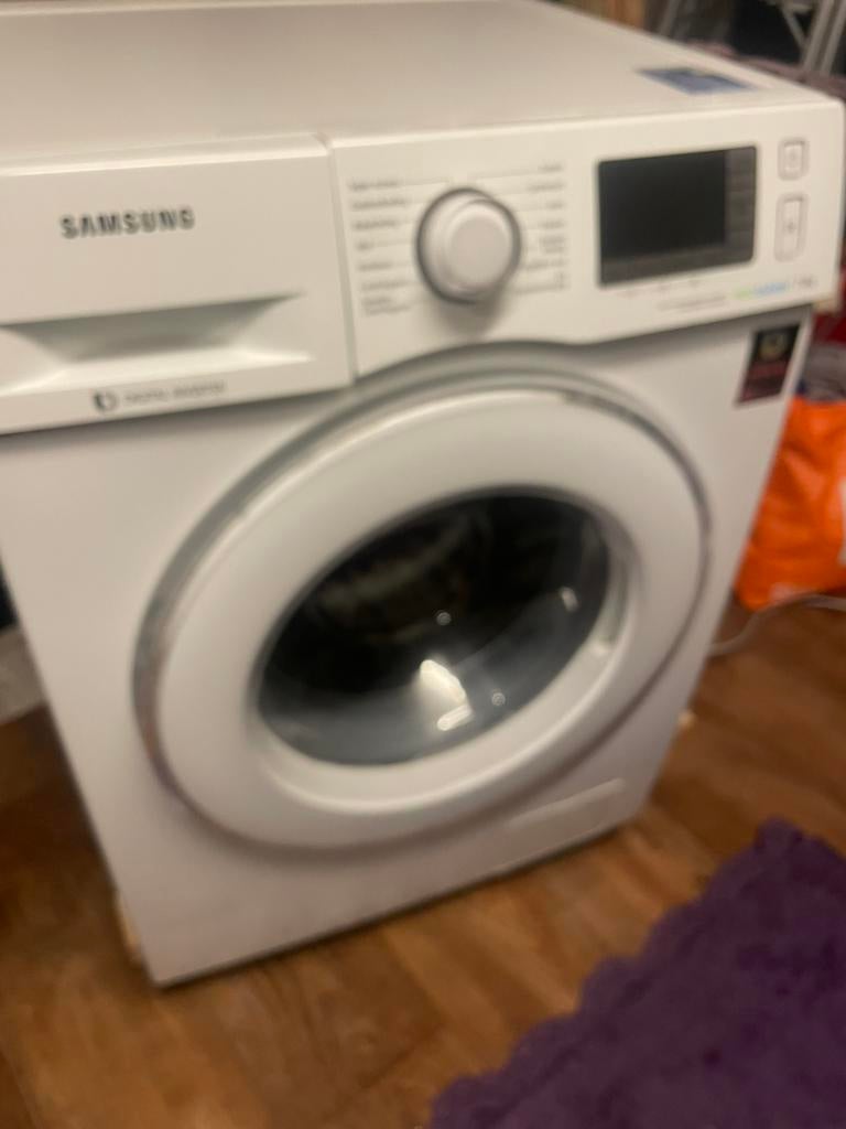 Heel goede Samsung was machine ,, Ophalen, Zo goed als nieuw, Energieklasse A of zuiniger, 85 tot 90 cm