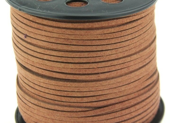 ket. 1 meter suède koord in 3 kleuren, Verzenden, Nieuw, Overige kleuren, Overige materialen