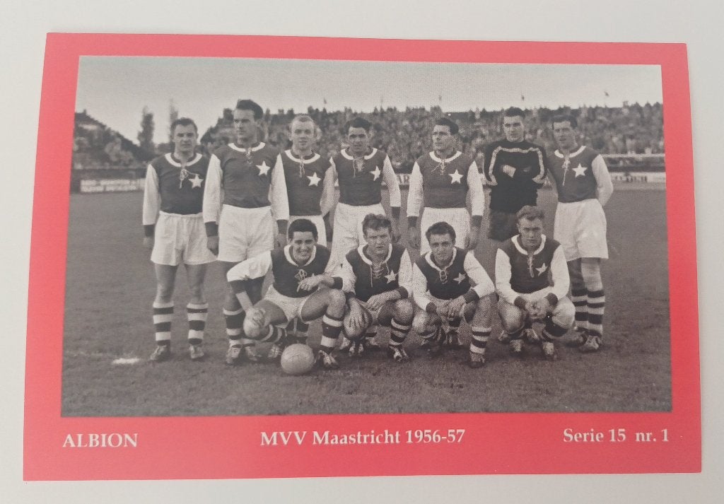 Complete serie van 10 foto kaarten MVV Maastricht, Ophalen of Verzenden, Zo goed als nieuw, Overige binnenlandse clubs, Poster, Plaatje of Sticker