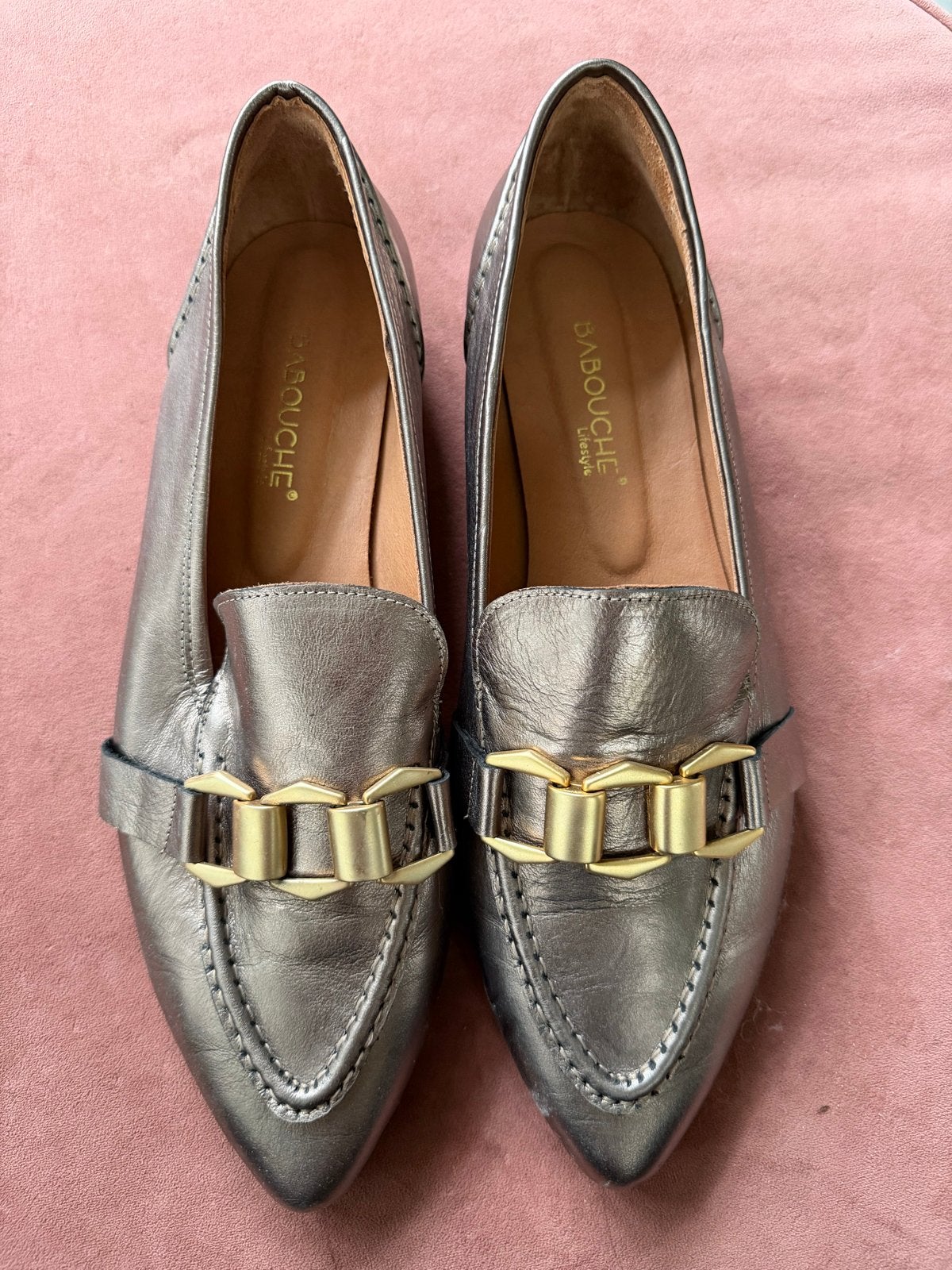 Nieuwe Babouche loafers brons, maat 45, Ophalen of Verzenden, Nieuw, Bruin, Instappers