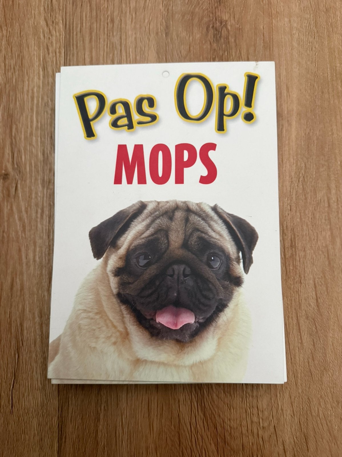 Waakbord mops, Ophalen of Verzenden, Nieuw