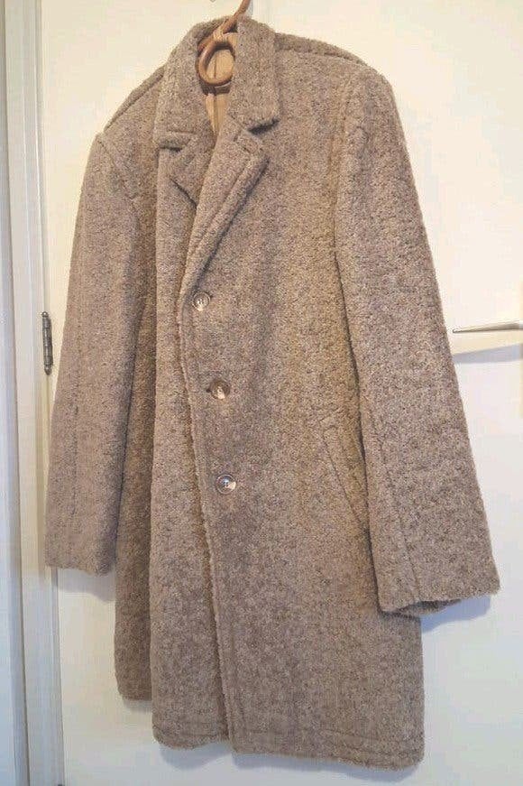 Prachtige vintage jas van Alpaca Pile winterjas, Ophalen of Verzenden, Gedragen, Maat 46/48 (XL) of groter, Beige