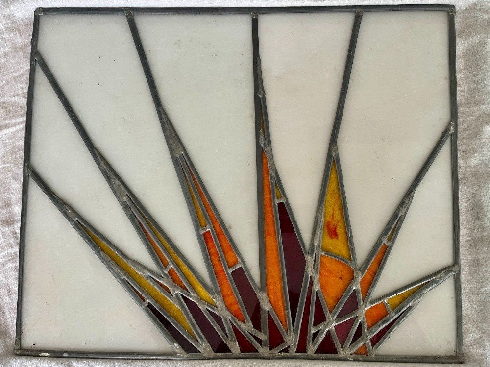 glas in lood  zonnestralen, Ophalen