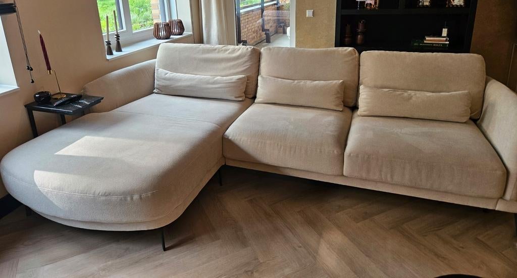 Beige Haco Hoekbank - zo goed als nieuw (2025), Ophalen, 300 cm of meer, 75 tot 100 cm, Zo goed als nieuw