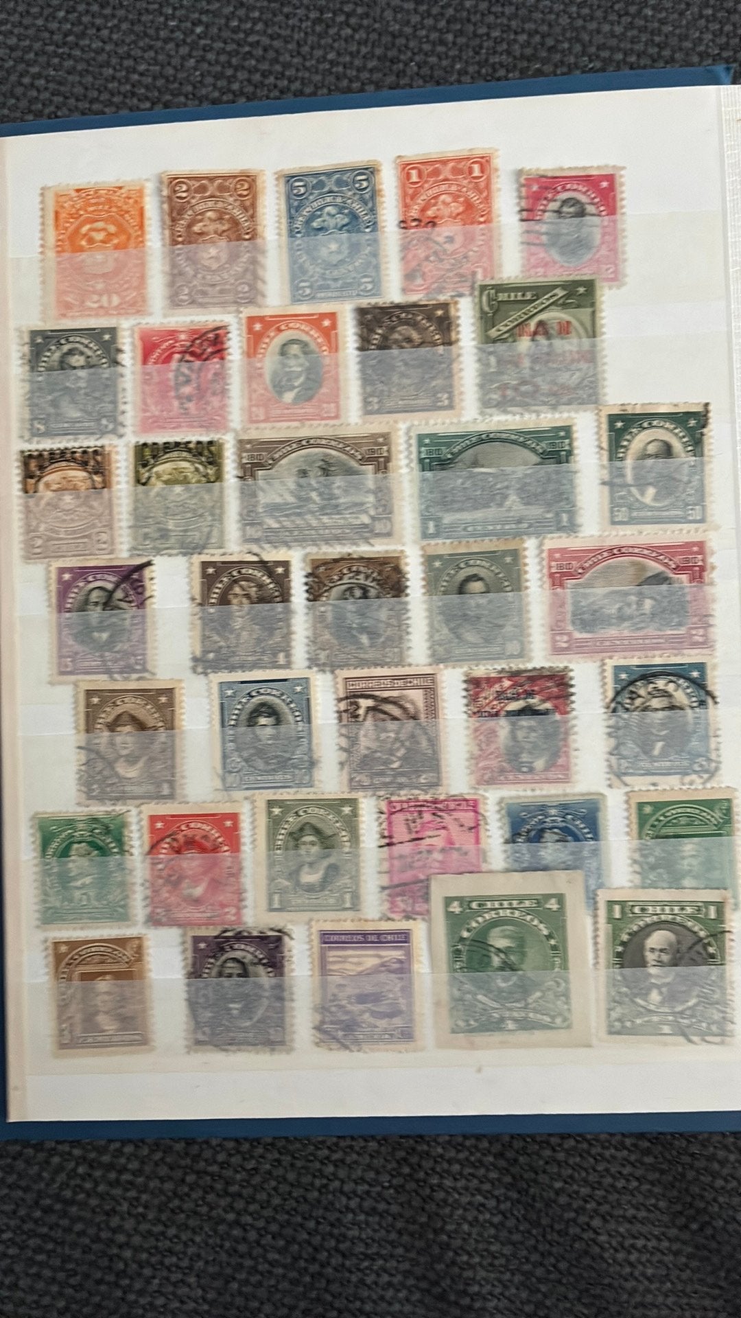 Chili gestempeld incl dienstzegels, Ophalen of Verzenden, Zuid-Amerika