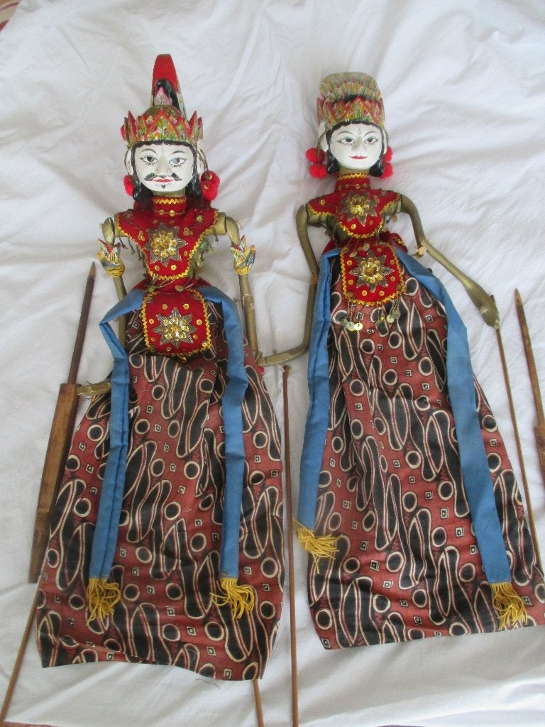 Indonesische Wayang poppen, Verzamelen, Ophalen, Zo goed als nieuw, Pop