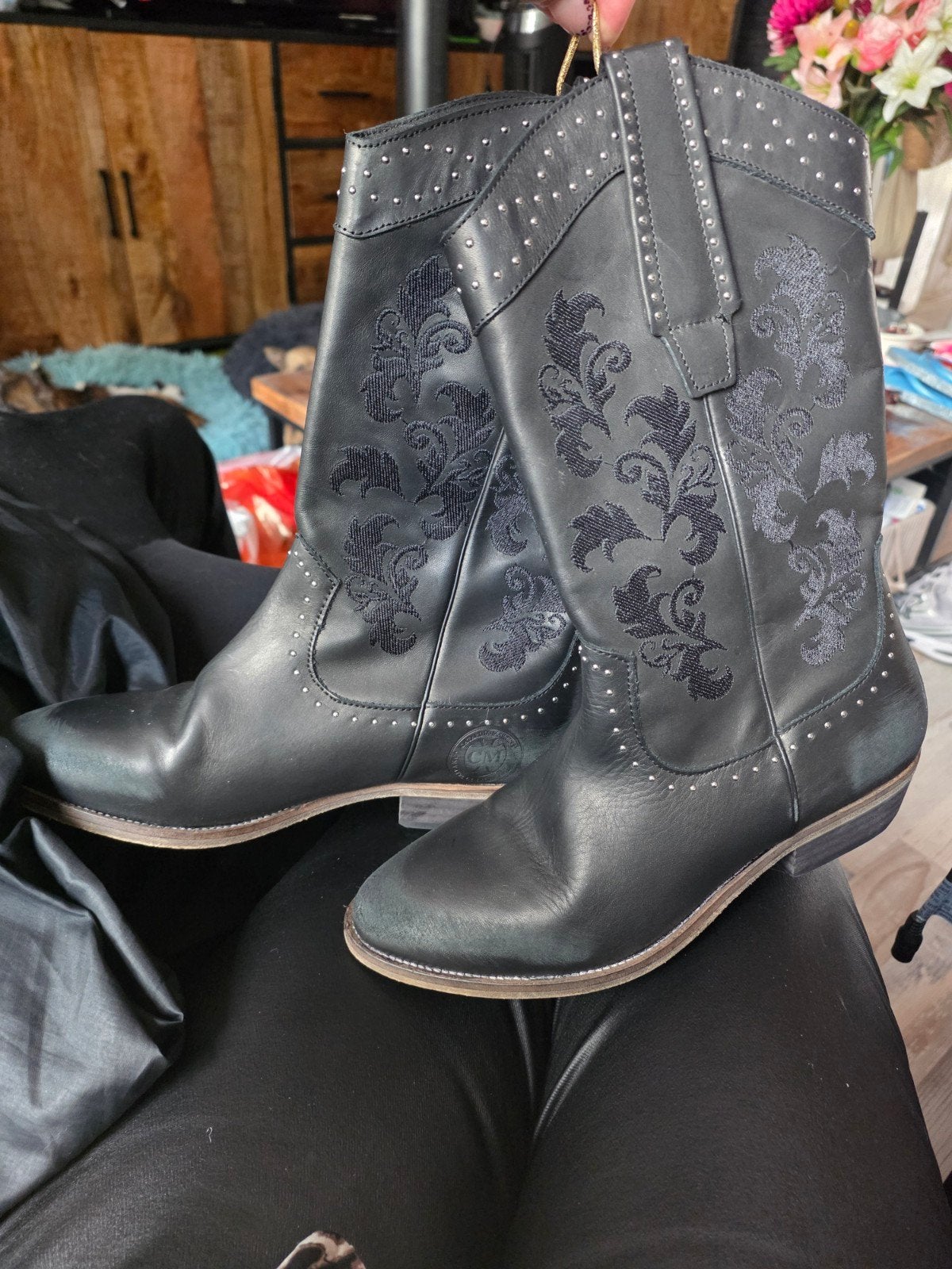 Nieuwe cowboylaarzen, Zwart, Overige typen, Nieuw, Ophalen of Verzenden