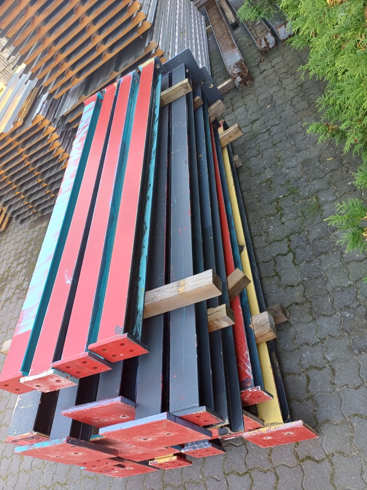 ijzere staanders  10 bij 10, Tuin en Terras, Ophalen, Minder dan 180 cm, Palen