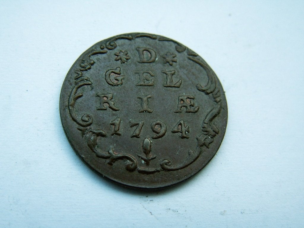 GELDERLAND.  Duit - 1794, Postzegels en Munten, Munten | Nederland, Verzenden, Vóór koninkrijk, Overige waardes, Losse munt