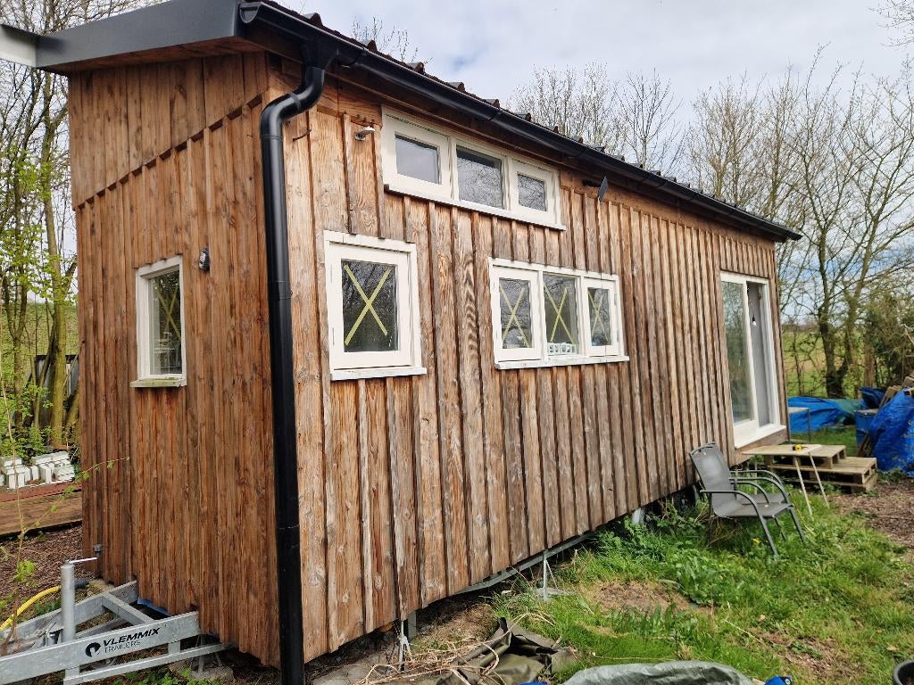 Tinyhouse casco op vlemmix 11.5m aanhanger 7,000 vraagprijs