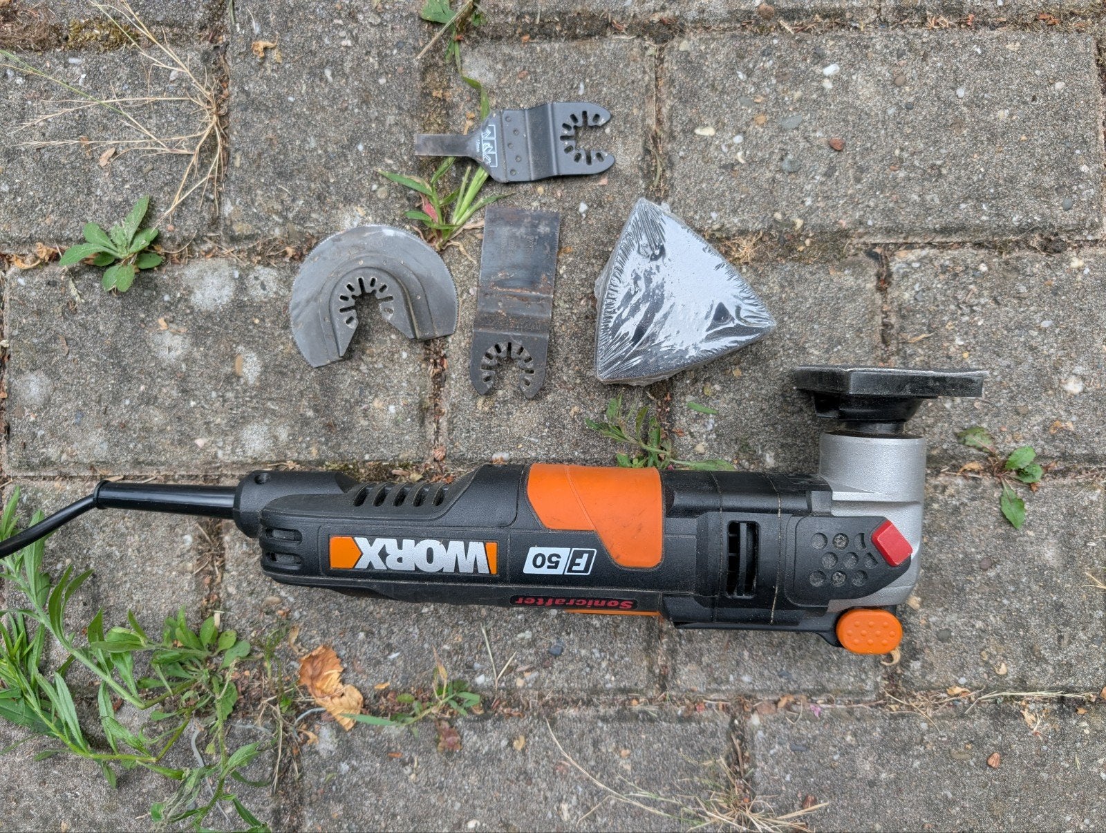 Worx Sonicrafter F50 Multitool met accessoires, Ophalen of Verzenden