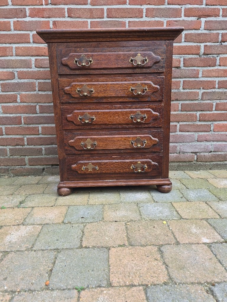 klein ladekastje, Huis en Inrichting, Kasten | Ladekasten, Ophalen, Gebruikt, 5 laden of meer, Vintage